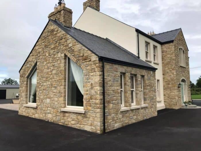 Harvest sandstone walling