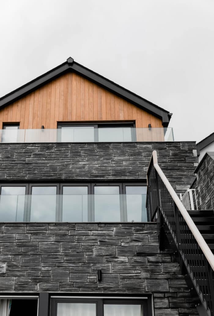 Welsh slate walling