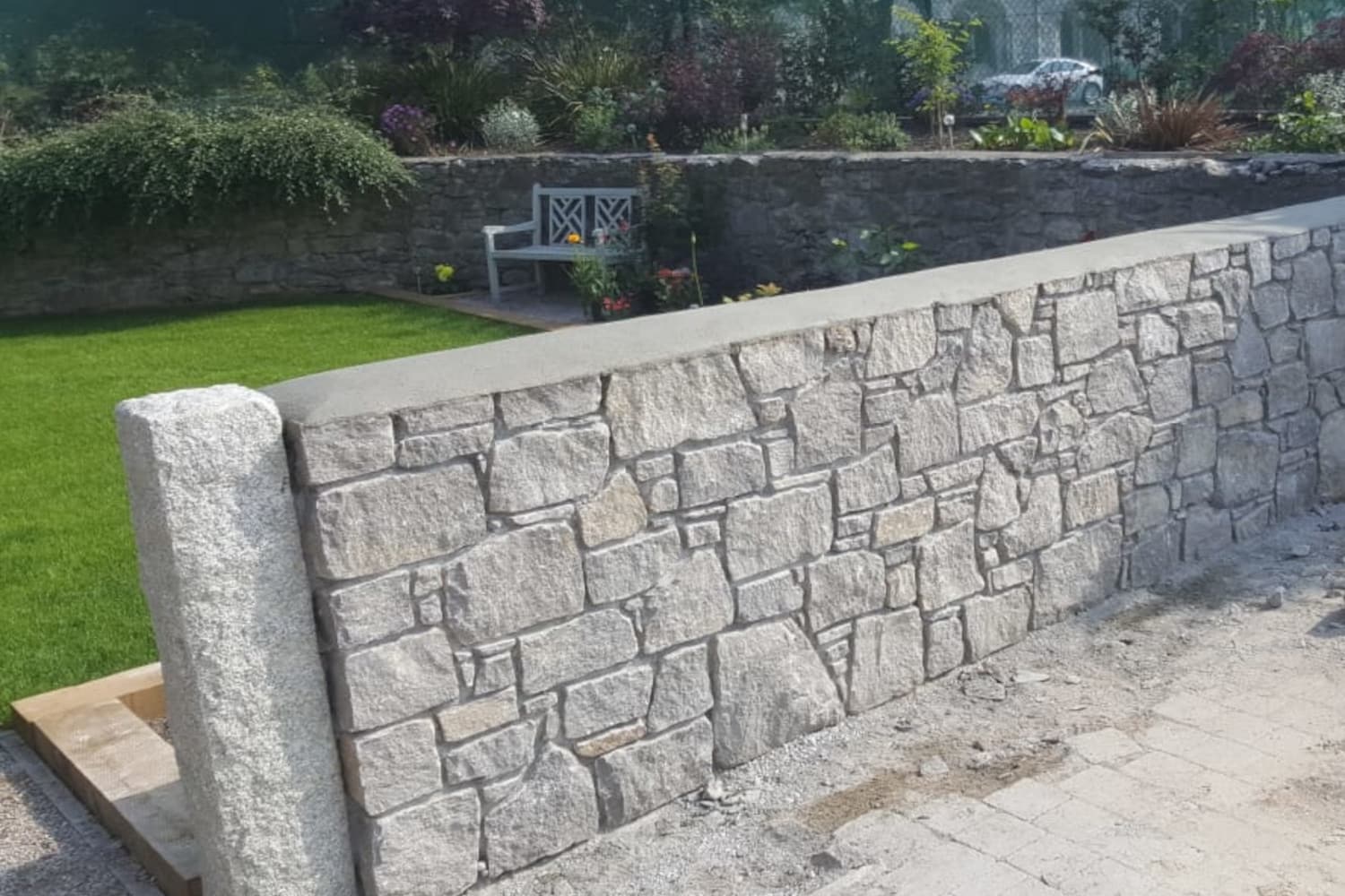 Grey Limestone Walling