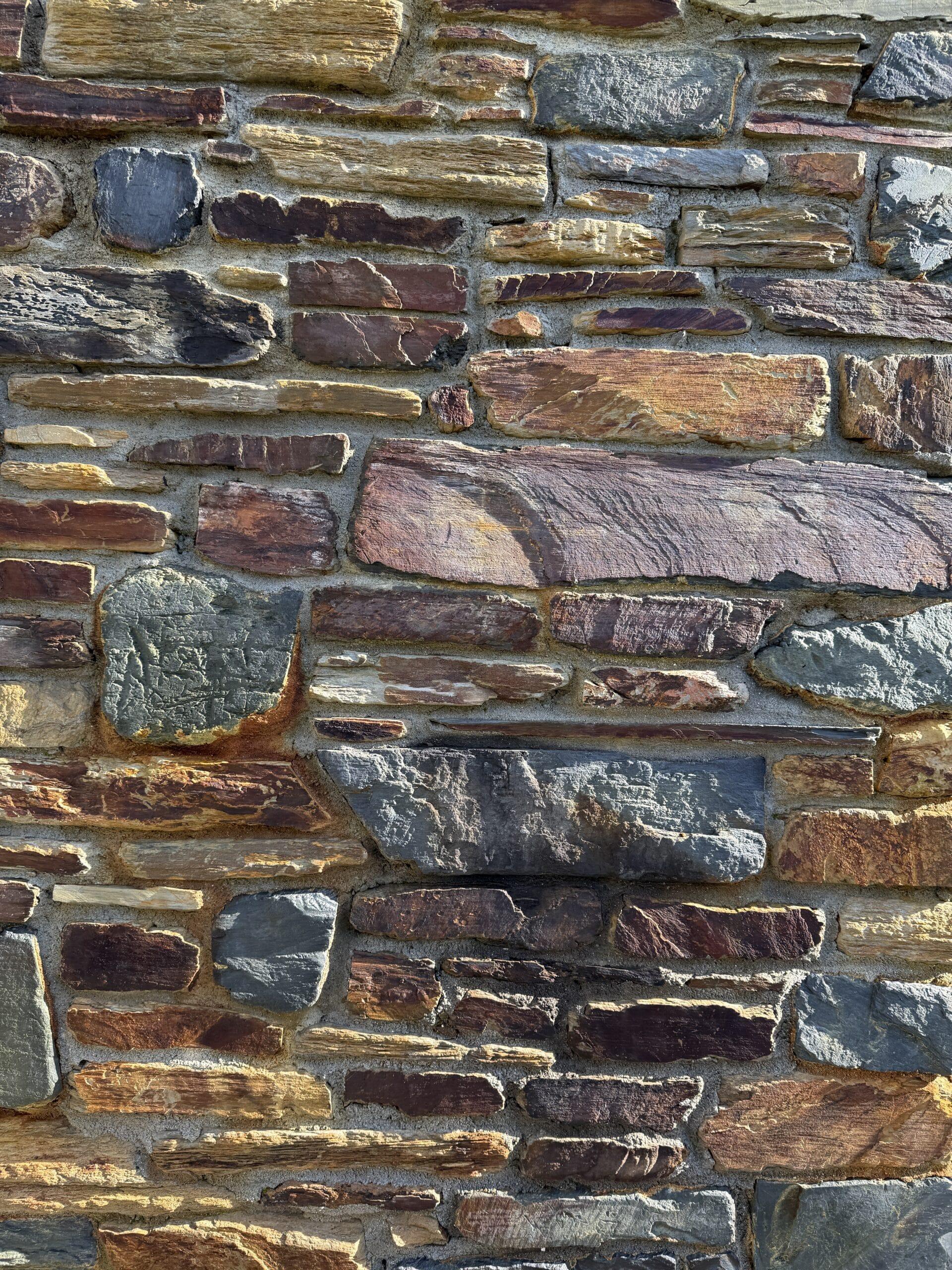 Rustic slate facing stone