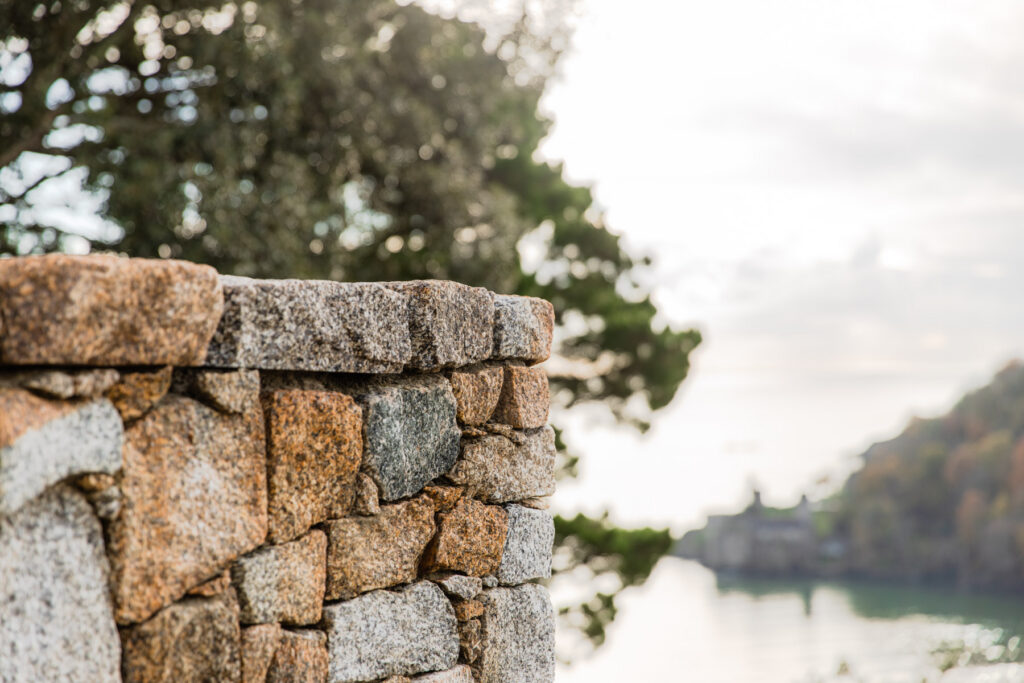 Walling stone on a devon property