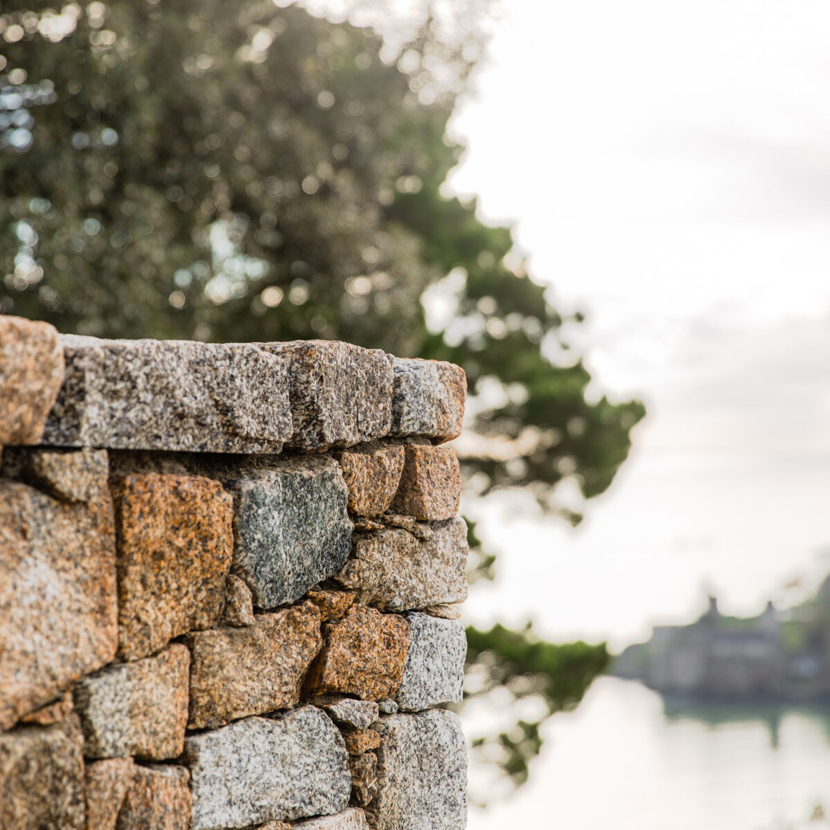 Walling stone on a devon property
