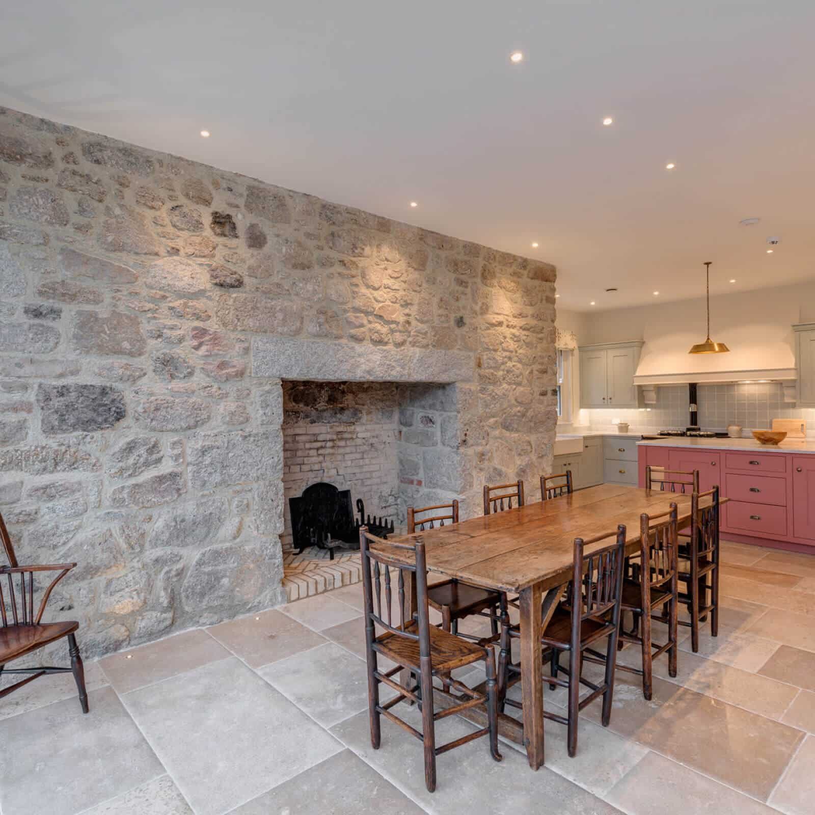 Cornish granite lintel and surround
